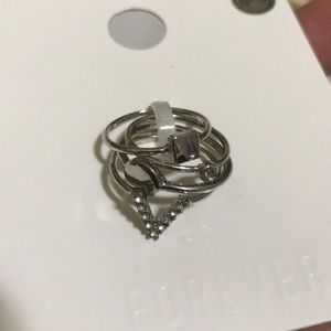 4pcs silver rings NWT